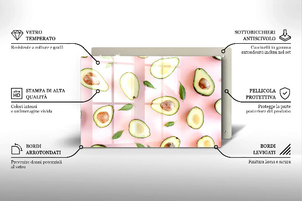 Worktop saver Avocado pattern