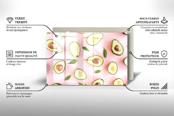 Worktop saver Avocado pattern