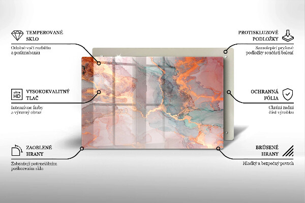 Worktop saver Marble with gold