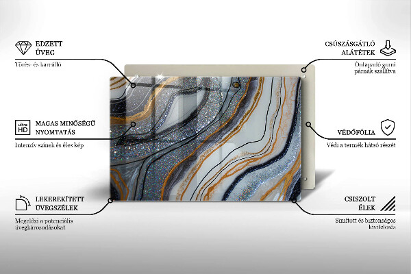 Worktop saver Rock with gold