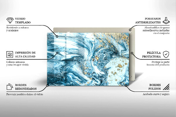 Induction hob protector Structure with gold