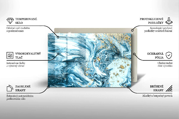 Induction hob protector Structure with gold