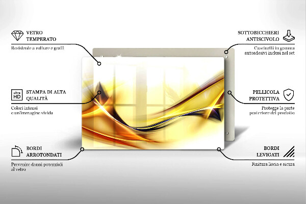 Worktop saver Abstraction light lines
