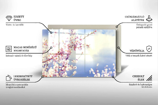 Worktop saver A blooming tree