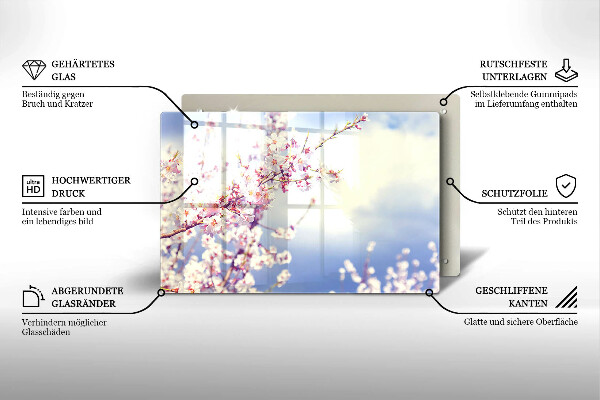 Worktop saver A blooming tree