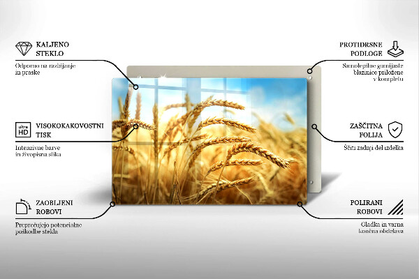 Induction hob protector Cereals in the field