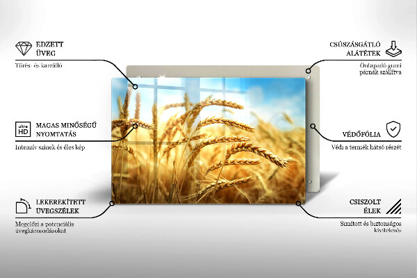 Induction hob protector Cereals in the field