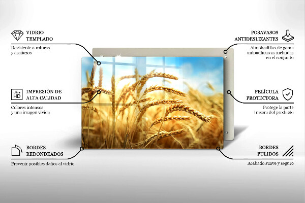 Induction hob protector Cereals in the field