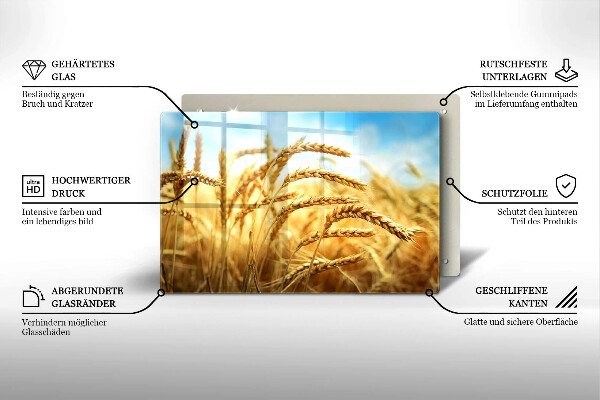 Induction hob protector Cereals in the field