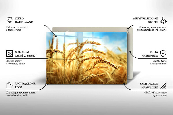 Induction hob protector Cereals in the field