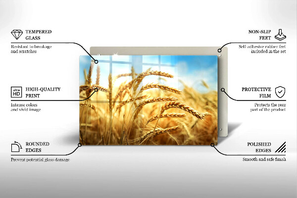 Induction hob protector Cereals in the field