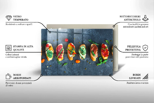 Induction hob protector Colorful Sandwiches