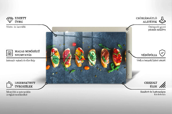 Induction hob protector Colorful Sandwiches