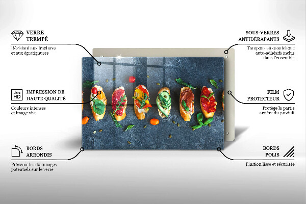 Induction hob protector Colorful Sandwiches