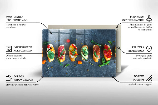 Induction hob protector Colorful Sandwiches
