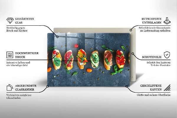 Induction hob protector Colorful Sandwiches