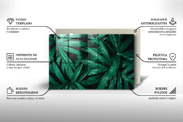 Induction hob protector Plants leaves