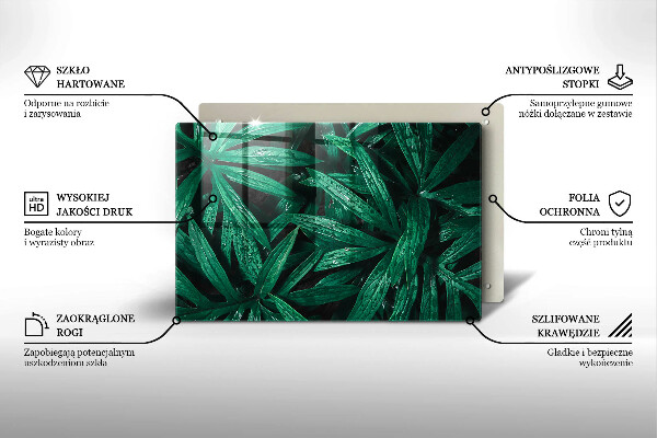 Induction hob protector Plants leaves