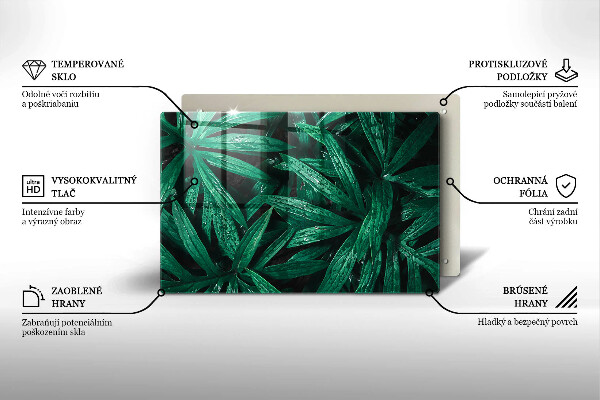 Induction hob protector Plants leaves