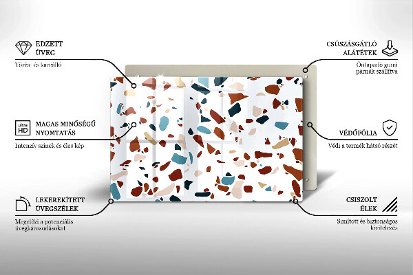 Induction hob protector Decorative stone