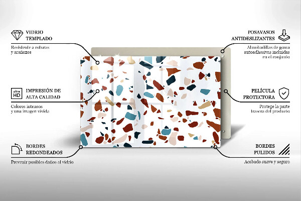 Induction hob protector Decorative stone