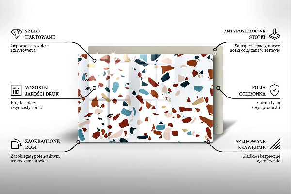 Induction hob protector Decorative stone