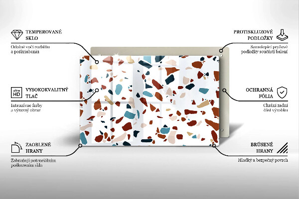 Induction hob protector Decorative stone