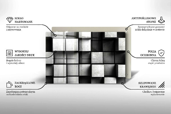 Worktop saver 3D geometry background