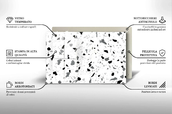 Worktop saver Decorative stone gres