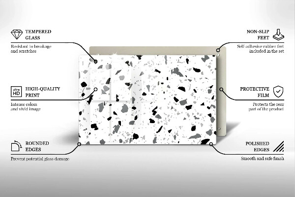 Worktop saver Decorative stone gres