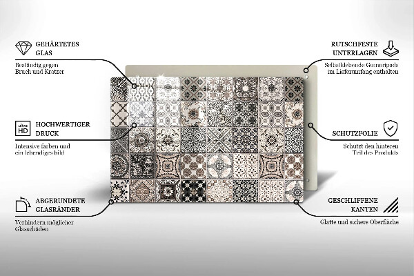 Worktop saver Decorative tiles