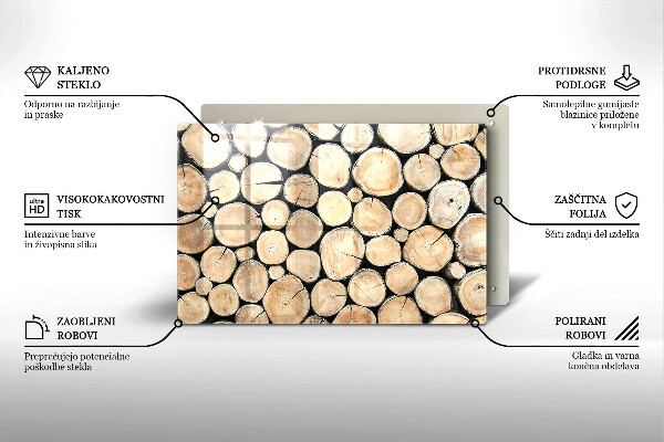 Worktop saver Wood trunks of the tree