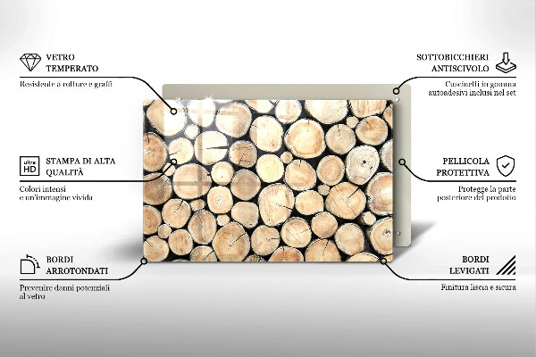 Worktop saver Wood trunks of the tree