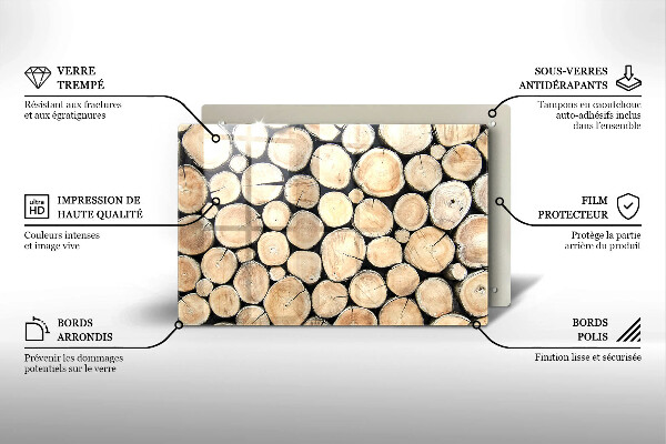 Worktop saver Wood trunks of the tree