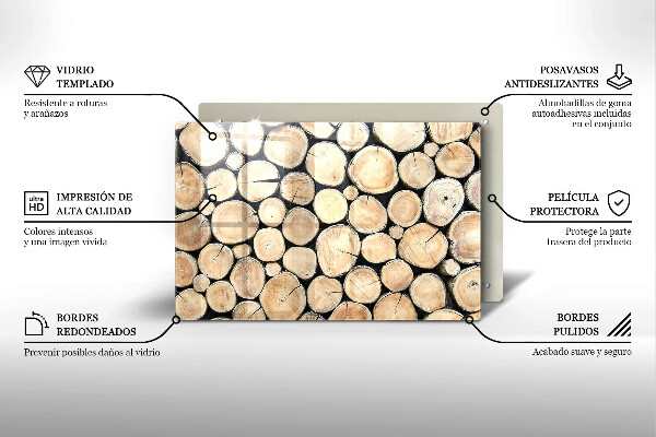 Worktop saver Wood trunks of the tree