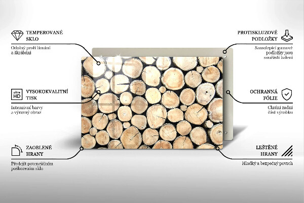 Worktop saver Wood trunks of the tree