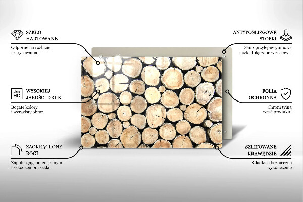 Worktop saver Wood trunks of the tree