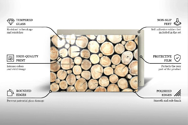 Worktop saver Wood trunks of the tree