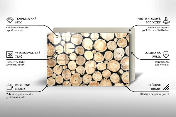 Worktop saver Wood trunks of the tree