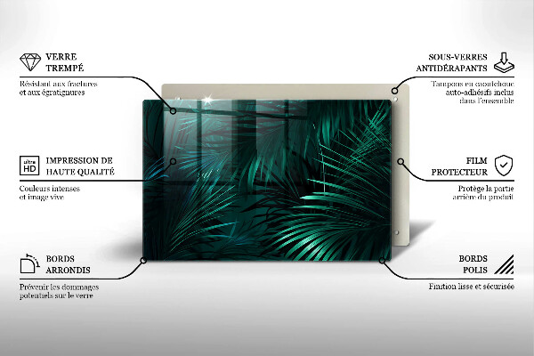 Worktop saver Wild jungle leaves