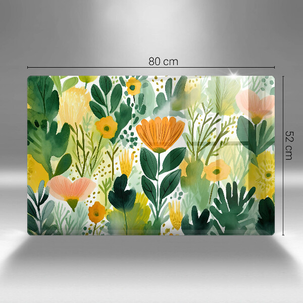 Worktop saver Painted flowers