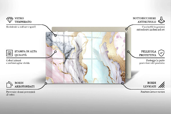 Worktop saver Pastel marble