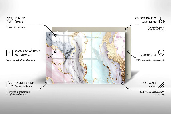 Worktop saver Pastel marble