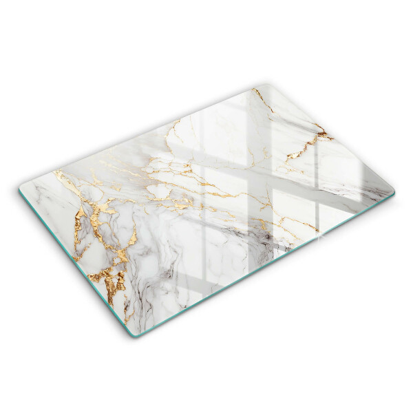 Worktop saver Light marble with gold