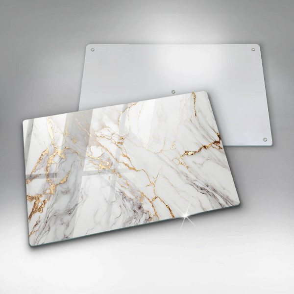 Worktop saver Light marble with gold