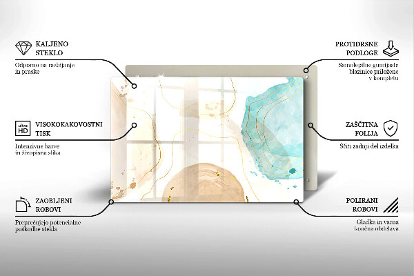 Induction hob protector Bright boho shapes