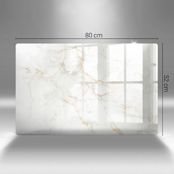 Induction hob protector Elegant stone marble