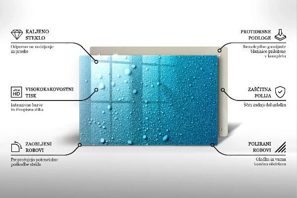Induction hob protector Drops of water