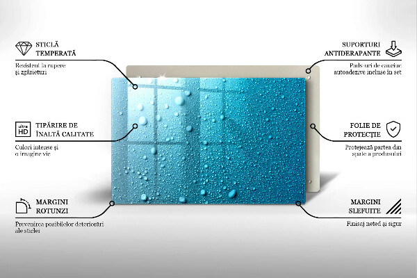 Induction hob protector Drops of water