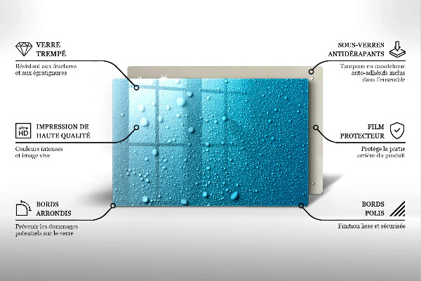 Induction hob protector Drops of water